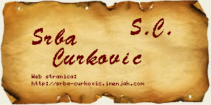 Srba Ćurković vizit kartica
